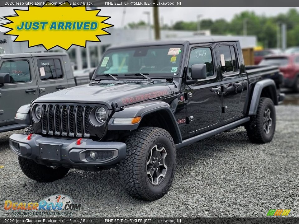 2020 Jeep Gladiator Rubicon 4x4 Black / Black Photo #1