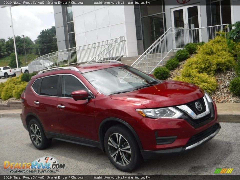 2019 Nissan Rogue SV AWD Scarlet Ember / Charcoal Photo #1