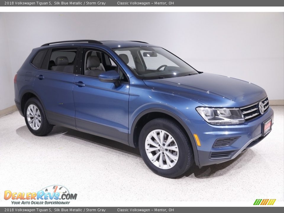 2018 Volkswagen Tiguan S Silk Blue Metallic / Storm Gray Photo #1