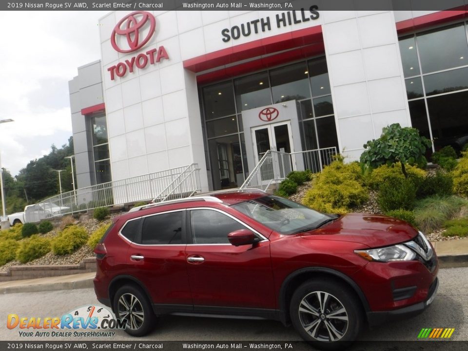 2019 Nissan Rogue SV AWD Scarlet Ember / Charcoal Photo #2