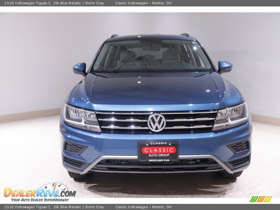 2018 Volkswagen Tiguan S Silk Blue Metallic / Storm Gray Photo #2