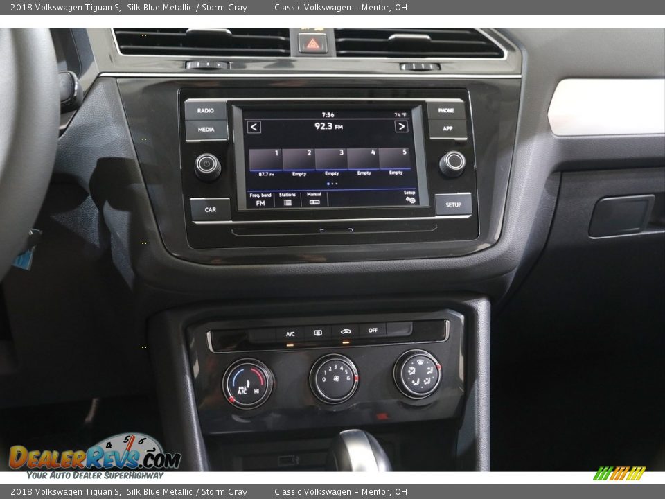 2018 Volkswagen Tiguan S Silk Blue Metallic / Storm Gray Photo #9