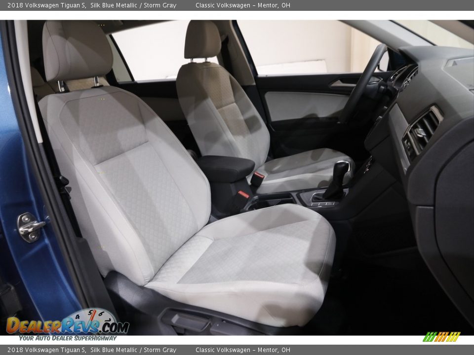 2018 Volkswagen Tiguan S Silk Blue Metallic / Storm Gray Photo #12