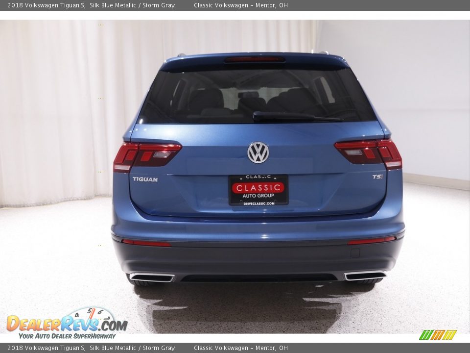 2018 Volkswagen Tiguan S Silk Blue Metallic / Storm Gray Photo #16