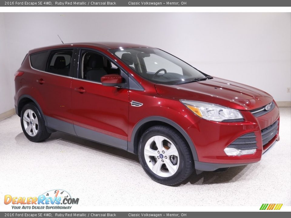2016 Ford Escape SE 4WD Ruby Red Metallic / Charcoal Black Photo #1