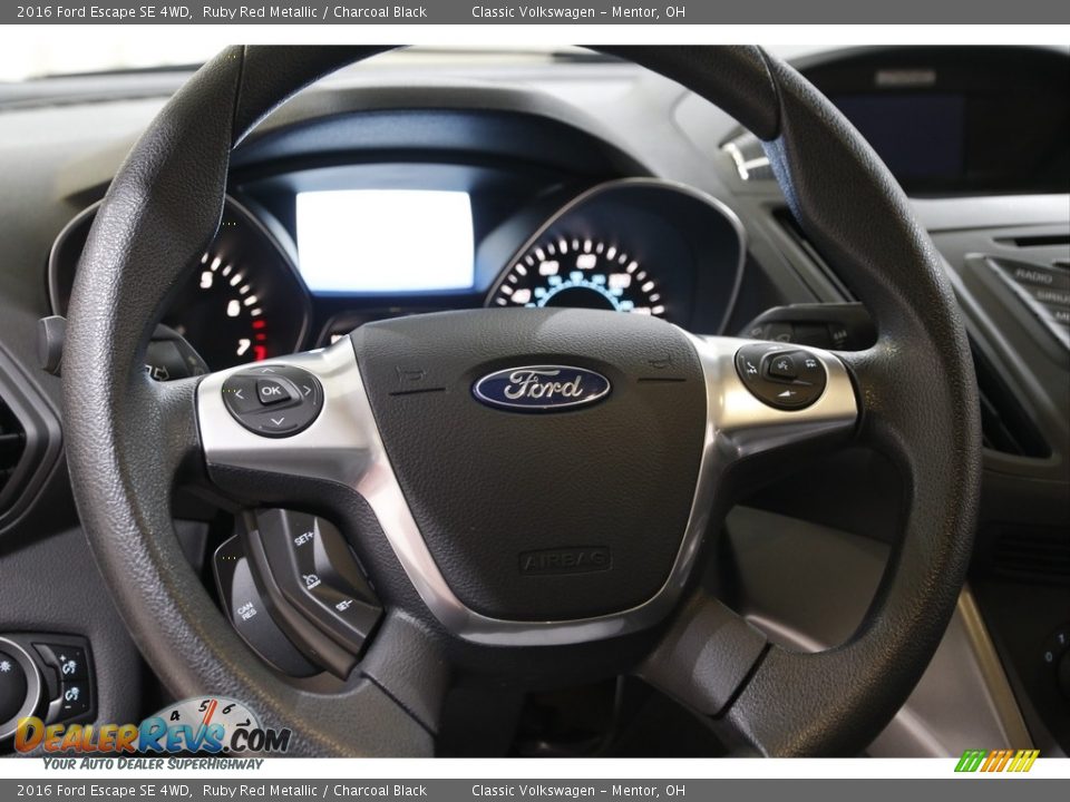 2016 Ford Escape SE 4WD Ruby Red Metallic / Charcoal Black Photo #7