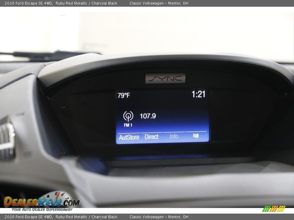 2016 Ford Escape SE 4WD Ruby Red Metallic / Charcoal Black Photo #10