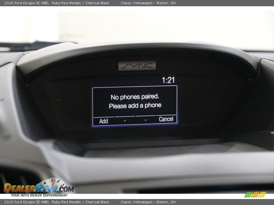 2016 Ford Escape SE 4WD Ruby Red Metallic / Charcoal Black Photo #11