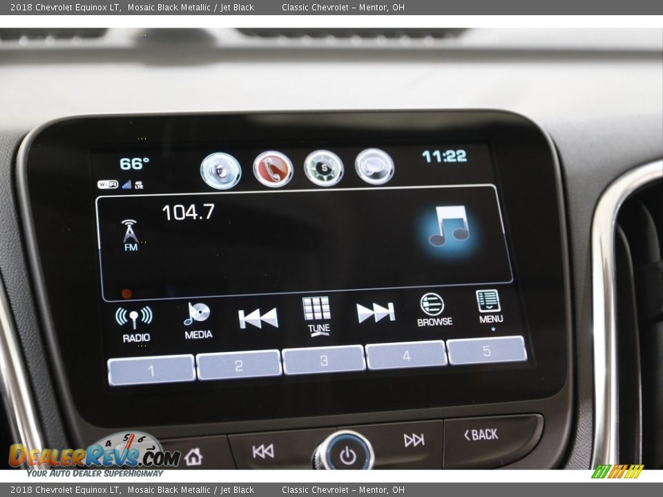 2018 Chevrolet Equinox LT Mosaic Black Metallic / Jet Black Photo #10
