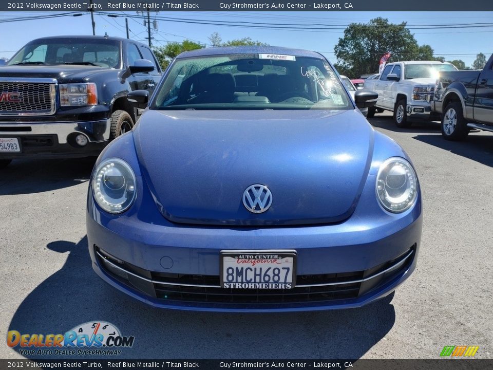 2012 Volkswagen Beetle Turbo Reef Blue Metallic / Titan Black Photo #2