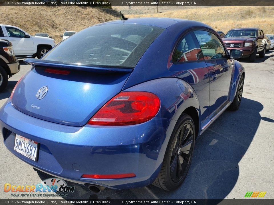 2012 Volkswagen Beetle Turbo Reef Blue Metallic / Titan Black Photo #4