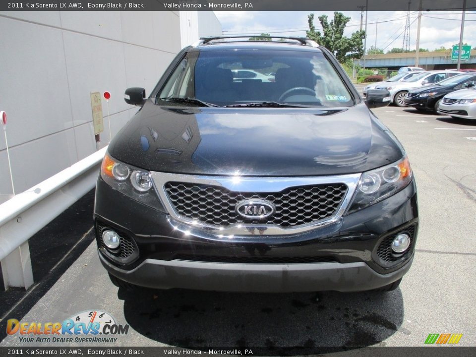 2011 Kia Sorento LX AWD Ebony Black / Black Photo #8