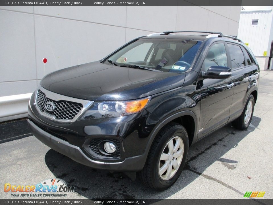 2011 Kia Sorento LX AWD Ebony Black / Black Photo #9