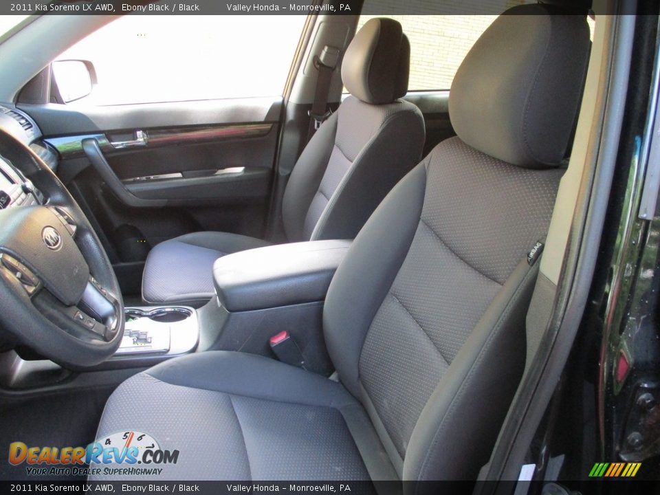 2011 Kia Sorento LX AWD Ebony Black / Black Photo #12