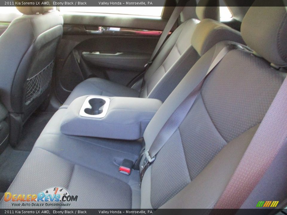 2011 Kia Sorento LX AWD Ebony Black / Black Photo #13