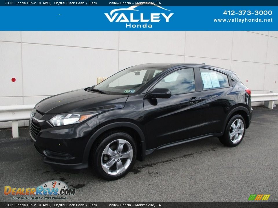 2016 Honda HR-V LX AWD Crystal Black Pearl / Black Photo #1