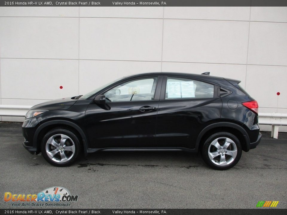 2016 Honda HR-V LX AWD Crystal Black Pearl / Black Photo #2