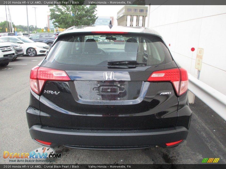 2016 Honda HR-V LX AWD Crystal Black Pearl / Black Photo #4