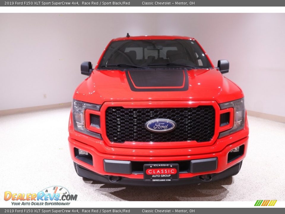 2019 Ford F150 XLT Sport SuperCrew 4x4 Race Red / Sport Black/Red Photo #2
