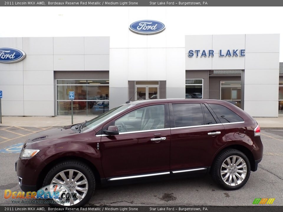 2011 Lincoln MKX AWD Bordeaux Reserve Red Metallic / Medium Light Stone Photo #1