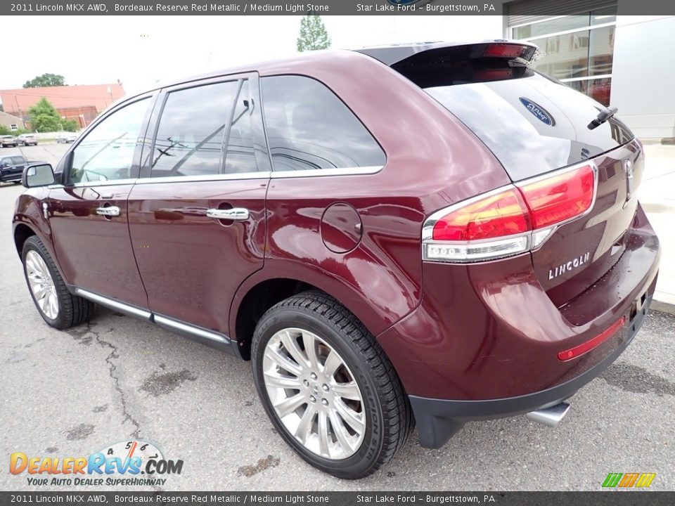 2011 Lincoln MKX AWD Bordeaux Reserve Red Metallic / Medium Light Stone Photo #3