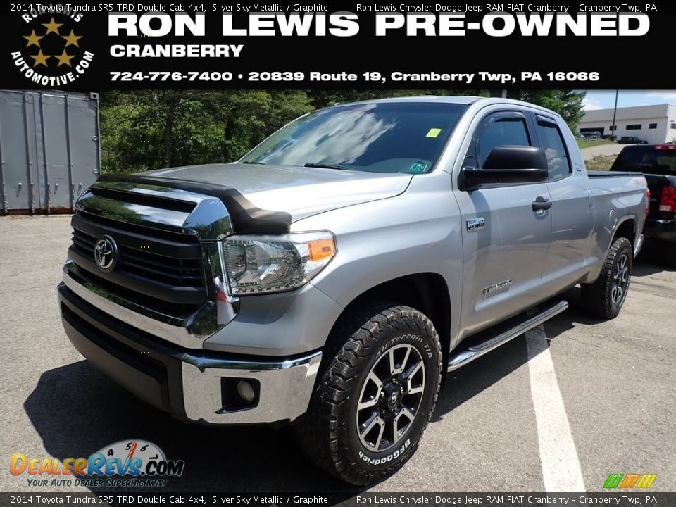 2014 Toyota Tundra SR5 TRD Double Cab 4x4 Silver Sky Metallic / Graphite Photo #1