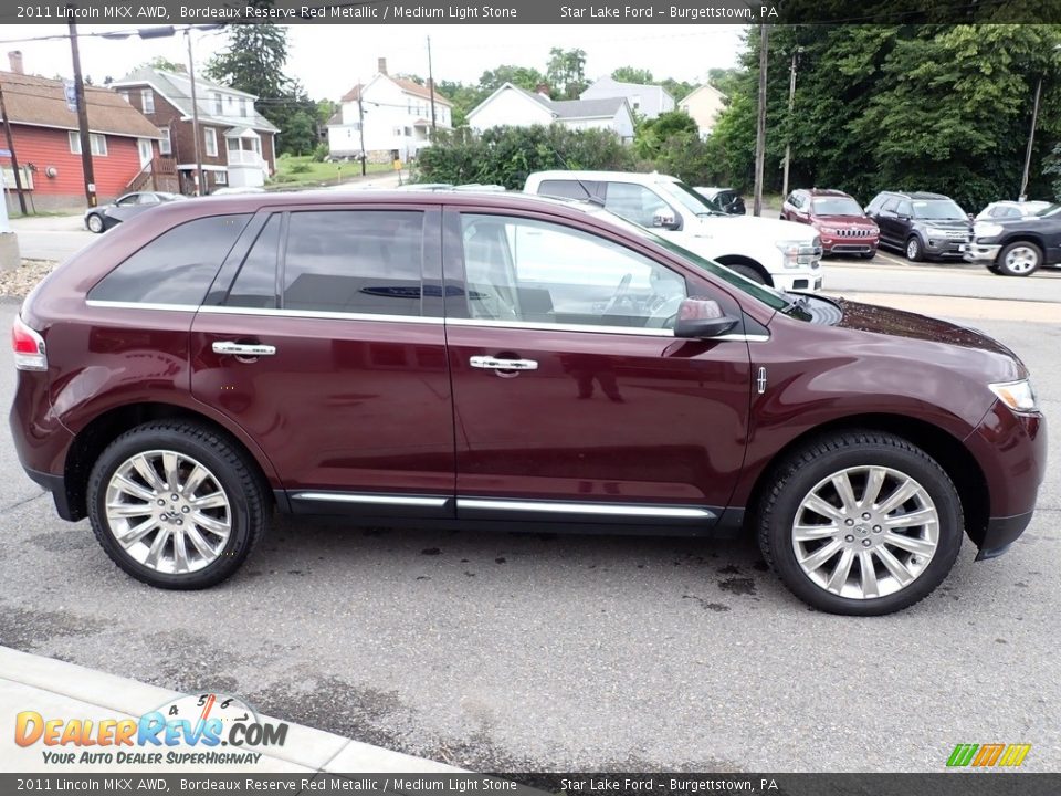 2011 Lincoln MKX AWD Bordeaux Reserve Red Metallic / Medium Light Stone Photo #7