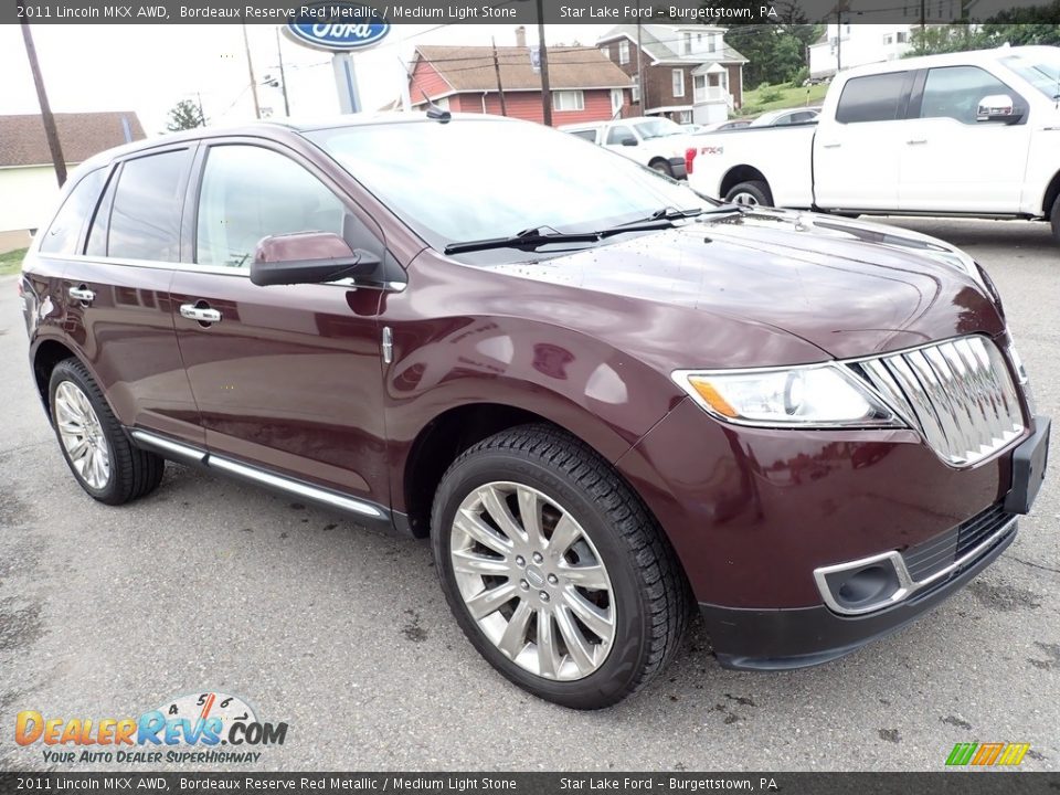 2011 Lincoln MKX AWD Bordeaux Reserve Red Metallic / Medium Light Stone Photo #8