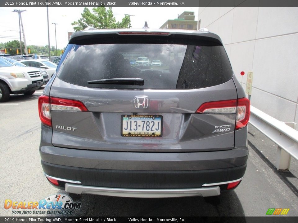 2019 Honda Pilot Touring AWD Modern Steel Metallic / Black Photo #4