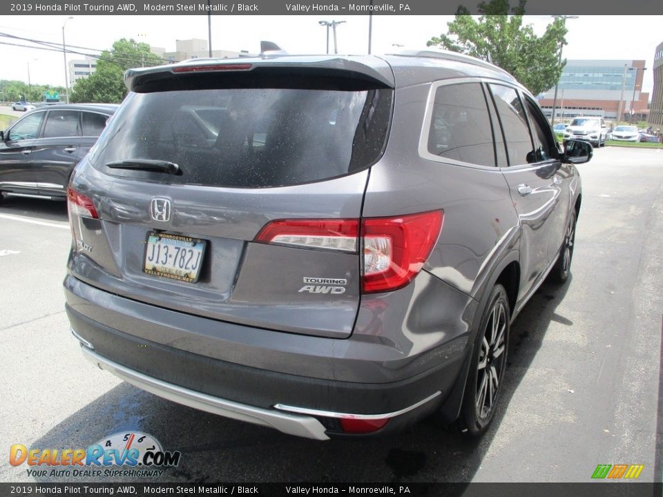 2019 Honda Pilot Touring AWD Modern Steel Metallic / Black Photo #5