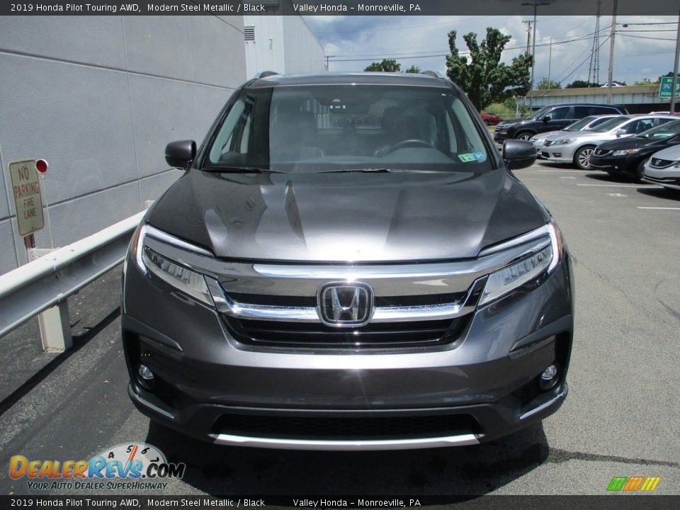 2019 Honda Pilot Touring AWD Modern Steel Metallic / Black Photo #8