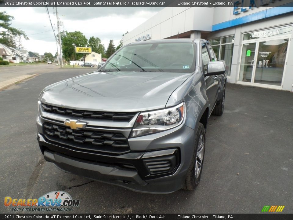 2021 Chevrolet Colorado WT Extended Cab 4x4 Satin Steel Metallic / Jet Black/­Dark Ash Photo #2