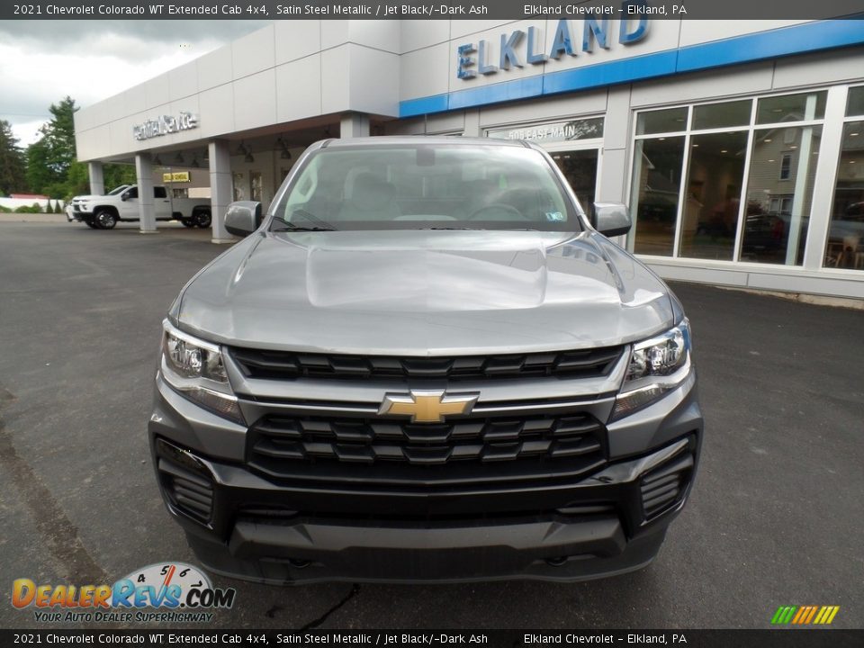 2021 Chevrolet Colorado WT Extended Cab 4x4 Satin Steel Metallic / Jet Black/­Dark Ash Photo #3