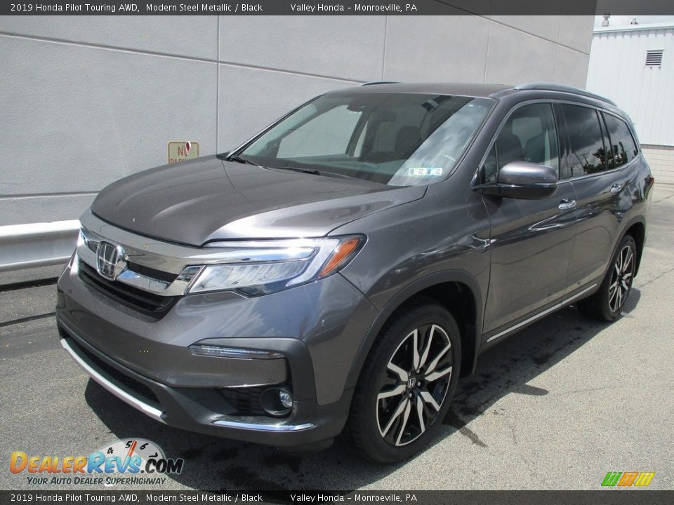 2019 Honda Pilot Touring AWD Modern Steel Metallic / Black Photo #9