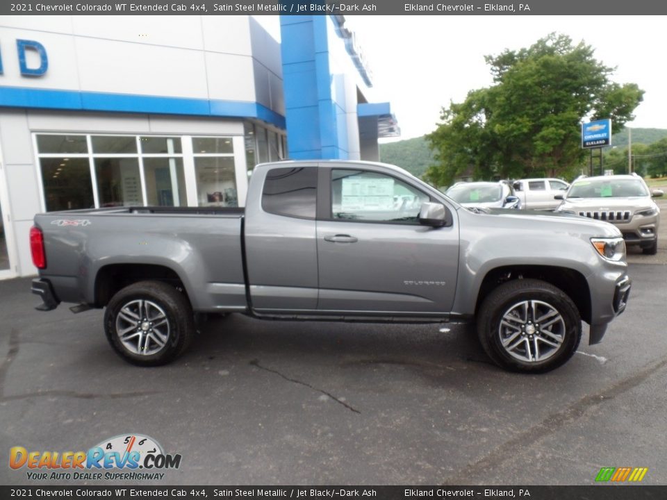 2021 Chevrolet Colorado WT Extended Cab 4x4 Satin Steel Metallic / Jet Black/­Dark Ash Photo #5