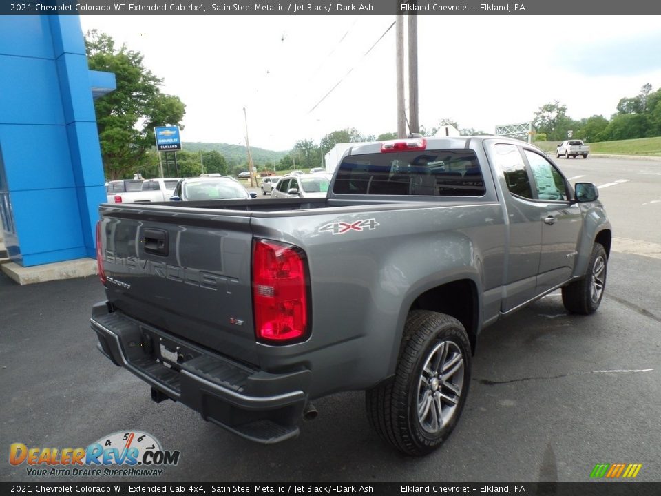 2021 Chevrolet Colorado WT Extended Cab 4x4 Satin Steel Metallic / Jet Black/­Dark Ash Photo #6