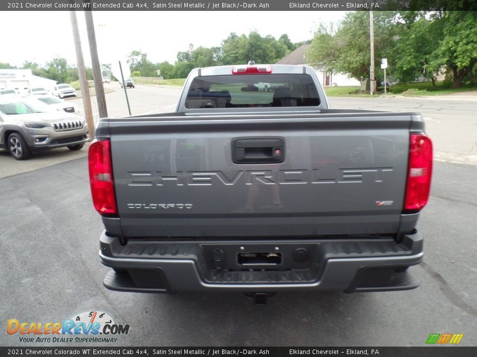 2021 Chevrolet Colorado WT Extended Cab 4x4 Satin Steel Metallic / Jet Black/­Dark Ash Photo #7