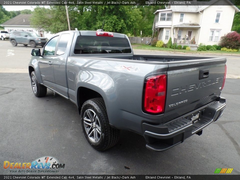 2021 Chevrolet Colorado WT Extended Cab 4x4 Satin Steel Metallic / Jet Black/­Dark Ash Photo #8