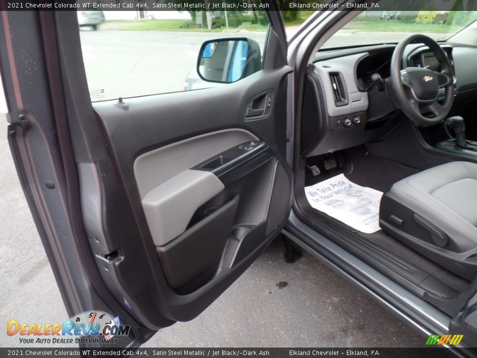 2021 Chevrolet Colorado WT Extended Cab 4x4 Satin Steel Metallic / Jet Black/­Dark Ash Photo #14