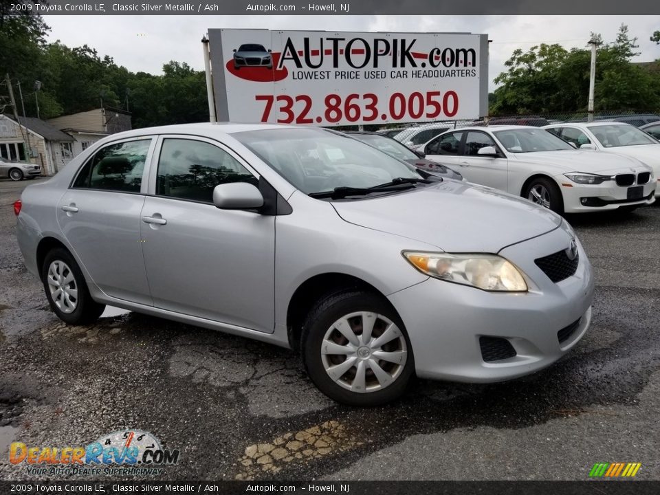 2009 Toyota Corolla LE Classic Silver Metallic / Ash Photo #1