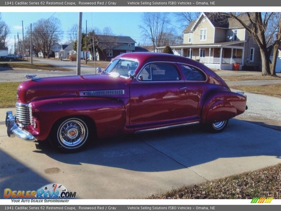Rosewood Red 1941 Cadillac Series 62 Restomod Coupe Photo #1
