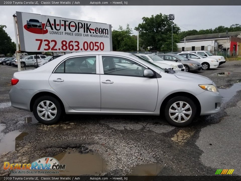 2009 Toyota Corolla LE Classic Silver Metallic / Ash Photo #3