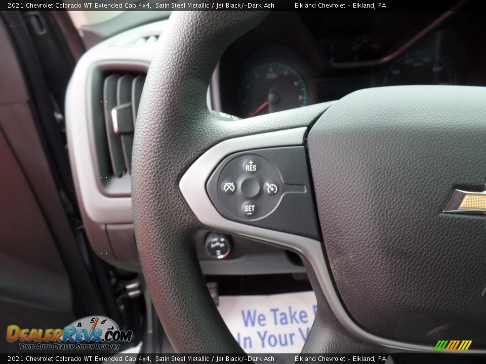 2021 Chevrolet Colorado WT Extended Cab 4x4 Satin Steel Metallic / Jet Black/­Dark Ash Photo #20