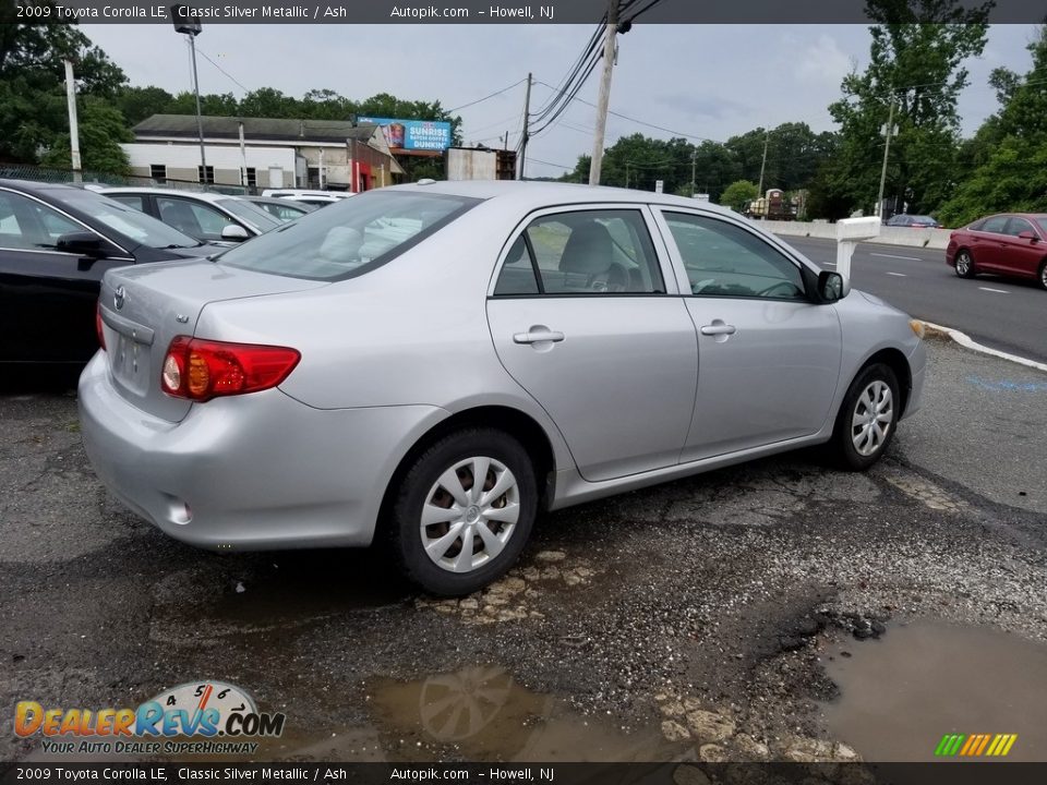 2009 Toyota Corolla LE Classic Silver Metallic / Ash Photo #4