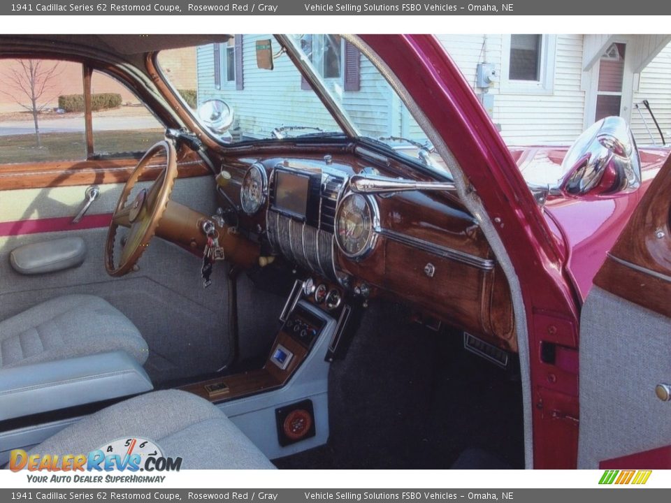 1941 Cadillac Series 62 Restomod Coupe Rosewood Red / Gray Photo #7