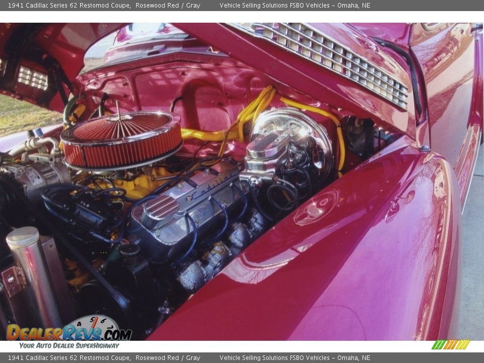 1941 Cadillac Series 62 Restomod Coupe Rosewood Red / Gray Photo #9