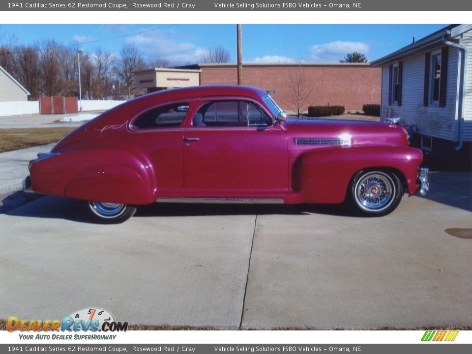 Rosewood Red 1941 Cadillac Series 62 Restomod Coupe Photo #14