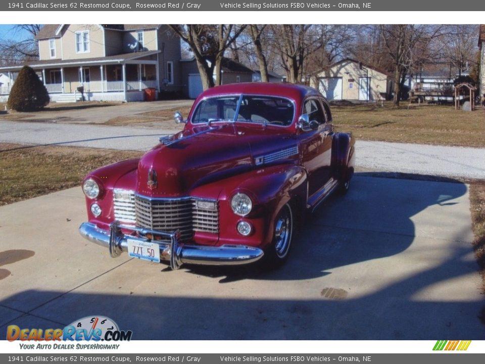 1941 Cadillac Series 62 Restomod Coupe Rosewood Red / Gray Photo #18