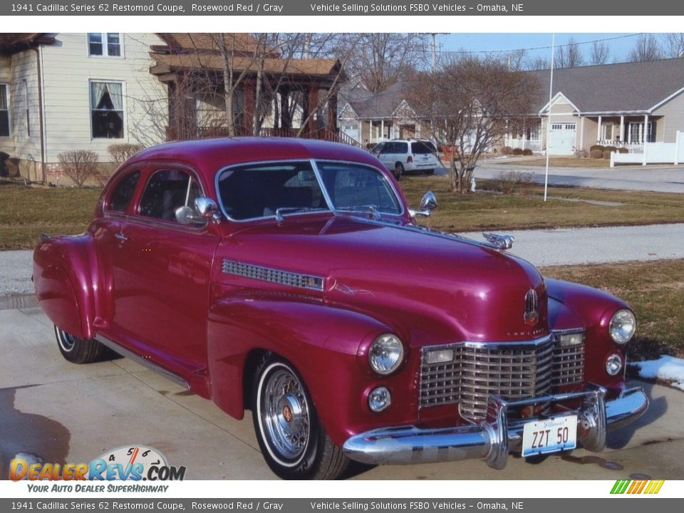 1941 Cadillac Series 62 Restomod Coupe Rosewood Red / Gray Photo #20
