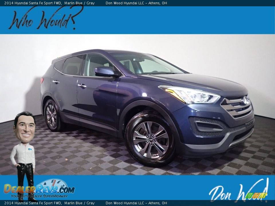 2014 Hyundai Santa Fe Sport FWD Marlin Blue / Gray Photo #1